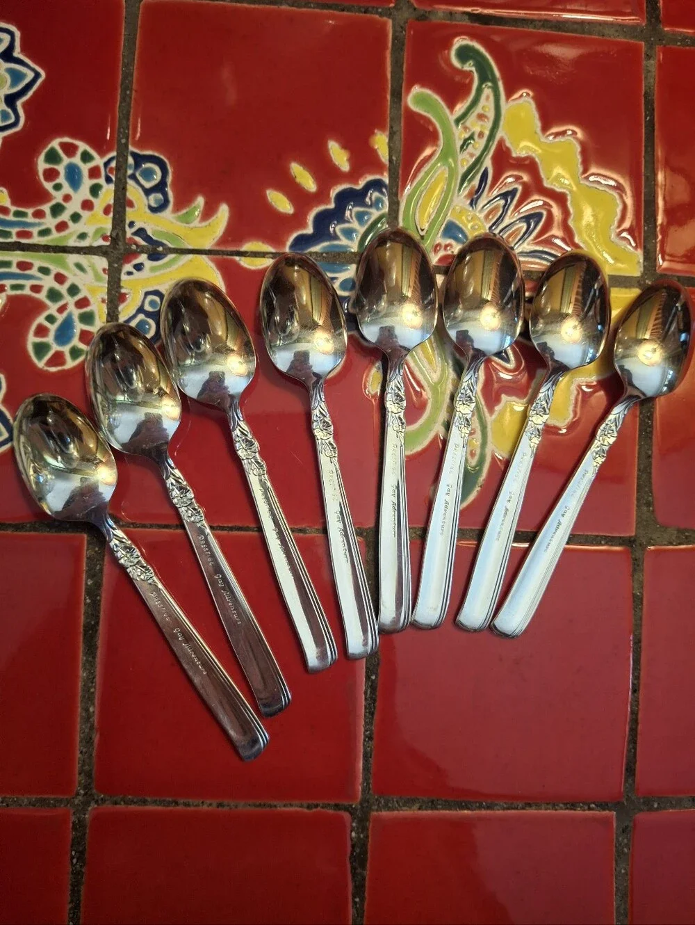 Prestige Silverplate GAY ADVENTURE DEMITASSE SPOONS, 4.5